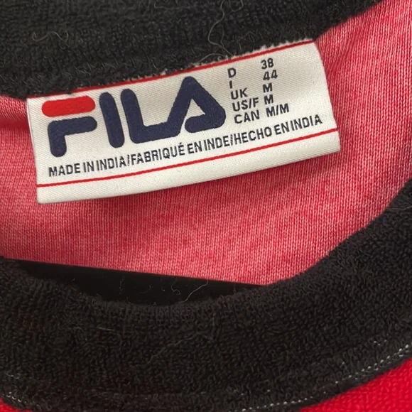 EUC FILA terry cloth body suit M - Picture 2 of 3